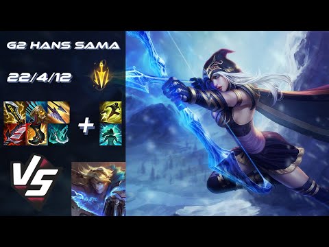 G2 Esports Hans Sama BOTTOM Ashe vs Ezreal - EU Challenger Patch 25.S1.7