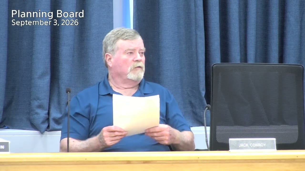 From the Planning Board