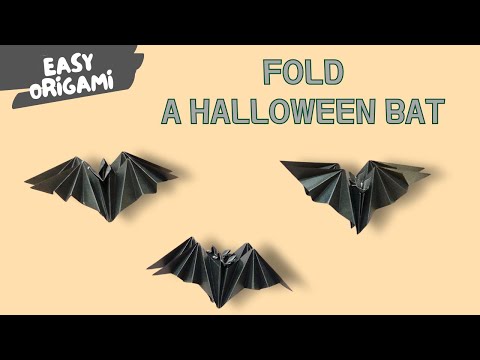Cute Ghost Origami  Easy Halloween Paper Craft for Kids