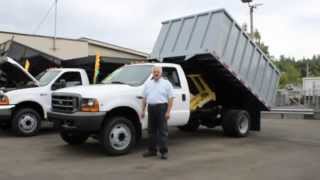preview picture of video 'Town and Country Truck #5750A: 1999 FORD F550 12 Ft. Tall Sided Flatbed Dump Truck'