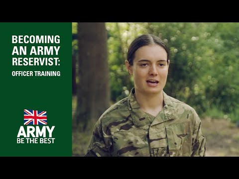 Becoming an Army Reservist - Officer Training