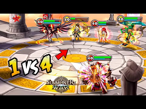 1v4 with Douglas vs MATSU in Summoners War