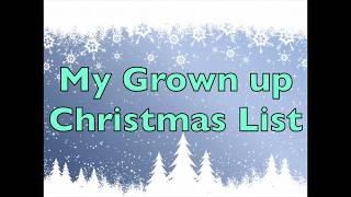 My Grown Up Christmas List (Lyrics)- Kelly Clarkson