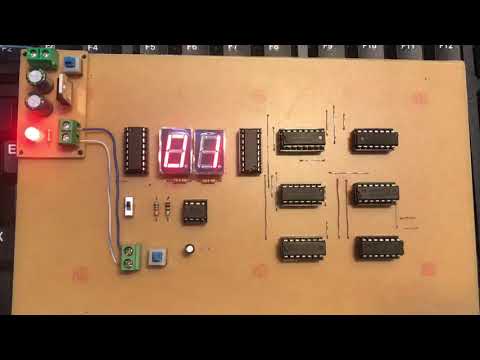 THIẾT KẾ MẠCH ĐẾM THUẬN NGHỊCH, NHỊ PHÂN ĐỒNG BỘ KĐ=16 HIỂN THỊ KẾT QUẢTRÊN LED 7 THANH