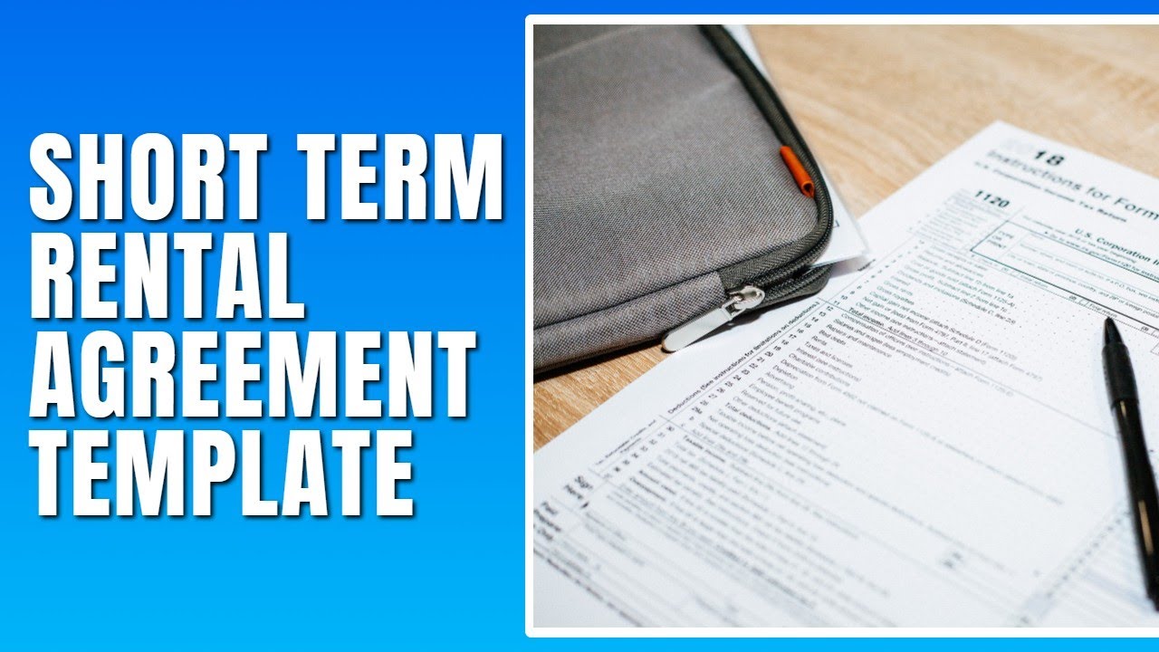 Short Term Rental Agreement Template - How To Fill Short Term Rental Agreement