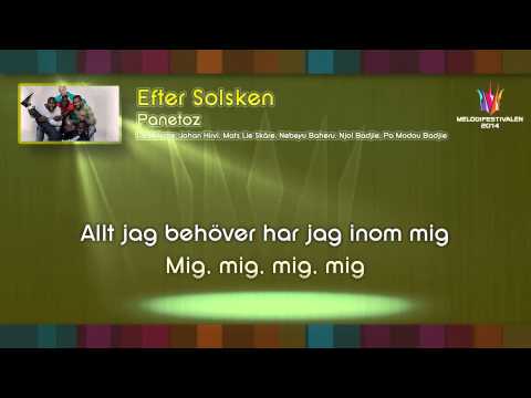 Efter Solsken - Panetoz