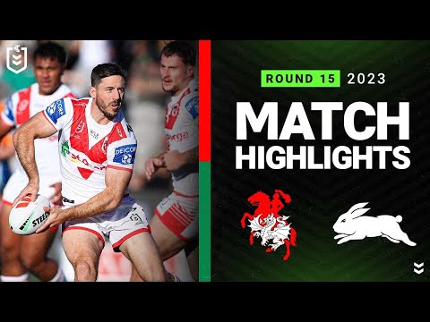 NRL Highlights | NRL 2023 | St George Illawarra Dragons v South Sydney Rabbitohs | Match Highlights