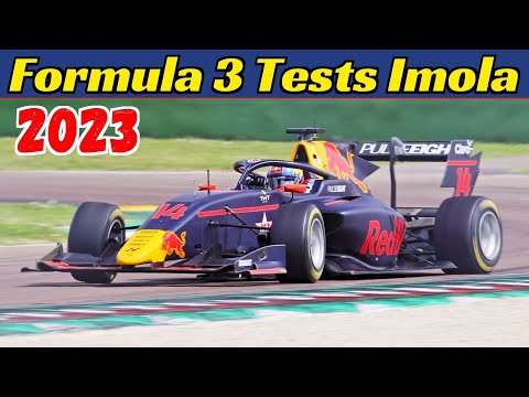 Formula 3 (F3) In-Season Testing at Imola Circuit - April 18, 2023 - 380Hp 3.4-Litre V6 Engine Sound
