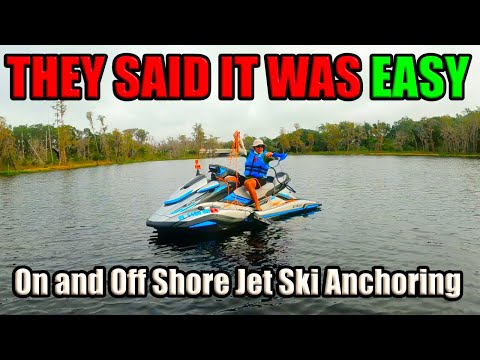 How to anchor a Jet Ski Off Shore in Deep Water and on Shore? - Yamaha Wave Runner or Seadoo Jetski