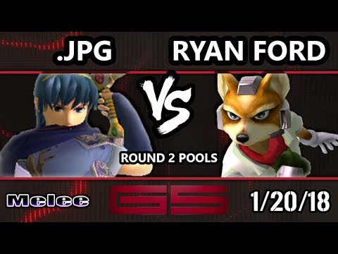 GENESIS 5 SSBM - ERG | Ryan Ford (Fox) VS .JPG (Marth) - Smash Melee Singles