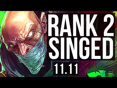 SINGED vs ZED (MID) | Rank 2 Singed, 10/3/19, 800+ games | BR Grandmaster | v11.11