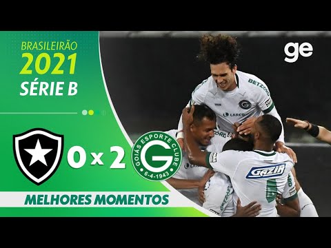 BOTAFOGO 0 X 2 GOIÁS | MELHORES MOMENTOS | 13ª RODADA BRASILEIRÃO SÉRIE B 2021 | ge.globo
