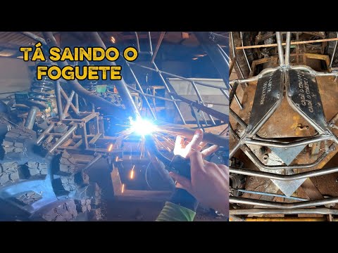 SOLDEI A ESTRUTURA DA GAIOLA NA MIG 