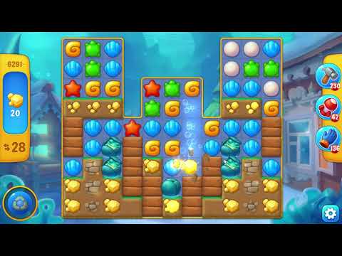 Fishdom 6291 Level - 36 moves - NO BooSTERS