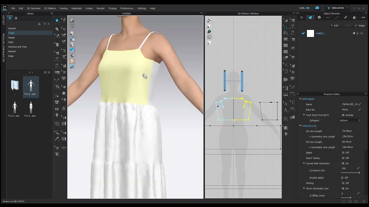 Molde sem base no clo3d tutorial #clo3dtutoria #clo3dfashiondesign #clo3dusers