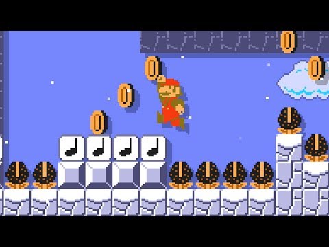 Super Mario Maker 2 🔧 Muncher Mountain 🔧 by kyasarin