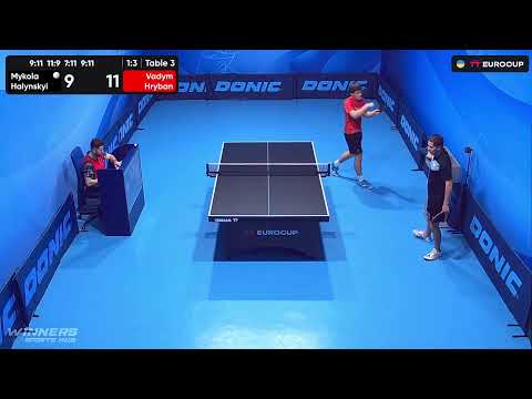 09:30 Mykola Halynskyi - Vadym Hryban 05.10.2023 TT Euro.Cup Ukraine Star. TABLE 3