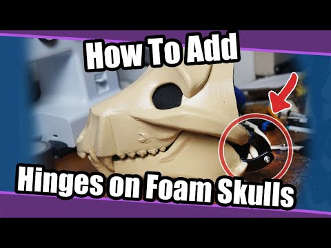 How To Add Hinges On  Foam Skull Bases | Fursuit  Tutorial