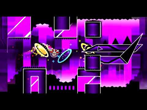 Geometry Dash - Spacelocked by LazerBlitz (Hard Demon) Complete + 3 Coins (Live)