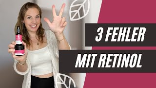 3 häufige FEHLER mit RETINOL! 🚫mach das nicht!🚫