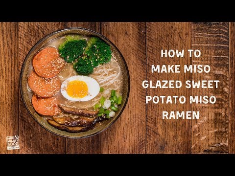 How to Make Miso Glazed Sweet Potato Ramen *Quick Easy Vegan Instant Ramen Dinner