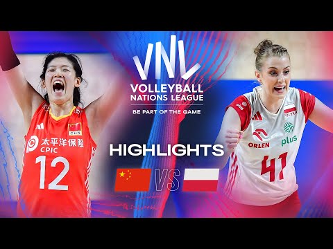 🇨🇳 CHN vs. 🇵🇱 POL - Highlights | Week 3 | Women's VNL 2024