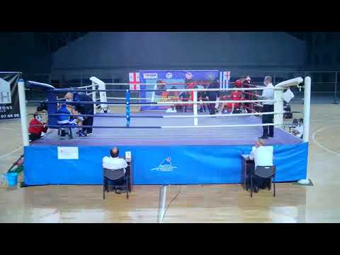 27-02-2022 (71kg) RED Zhorzholiani Giorgi VS BLUE Zoidze Nika - Georgian Boxing Championship final.