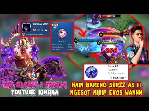 KATANYA YOUTUBER HARITH INI SKILL MIRIP EVOS. WANNN !? NGESOT TANPA HENTI...  (Ft. @SurzzAS) - MLBB