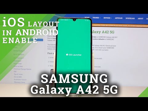 How to Download and Apply iOS Launcher in SAMSUNG Galaxy A42 - Change Android into iOS