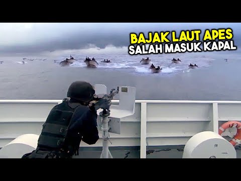 PEROMPAK SOMALIA SERANG KAPAL INDONESIA! 10 Aksi Bajak Laut Menyerang Kapal yang Terekam Kamera