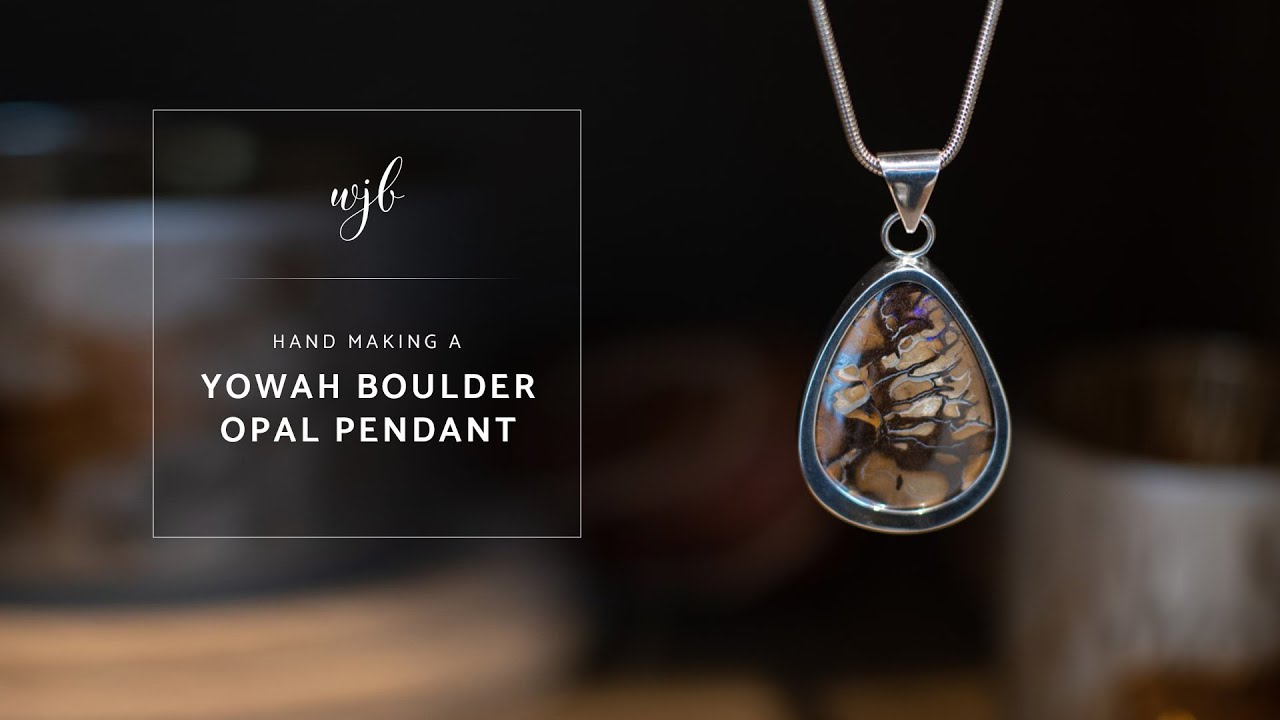 How I Make a Silver Boulder Opal Pendant