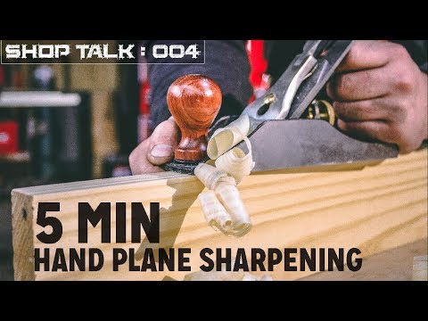 5 Minute Hand Plane Sharpening | Woodworking Tool Tip