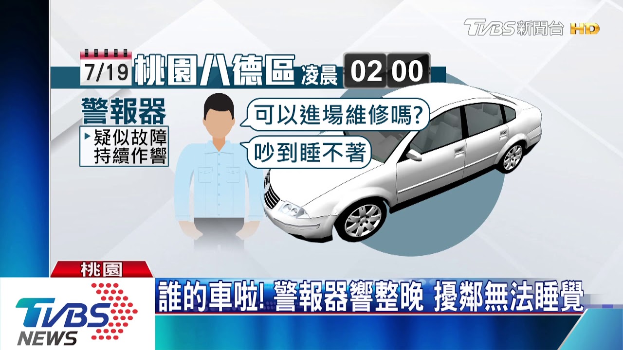 誰的車啦!警報器響整晚 擾鄰無法睡覺
