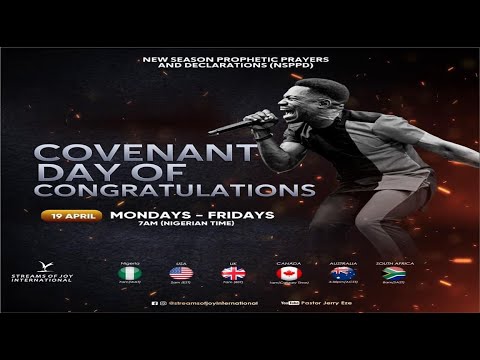 New Season Prophetic Prayers and Declaration [NSPPD] - 19th April 2021