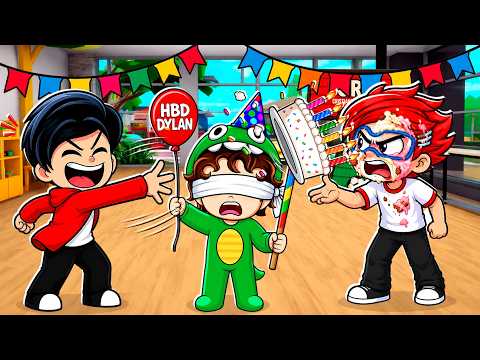FESTEJAMOS el CUMPLE de DYLAN en BROOKHAVEN ROBLOX | Karim Juega