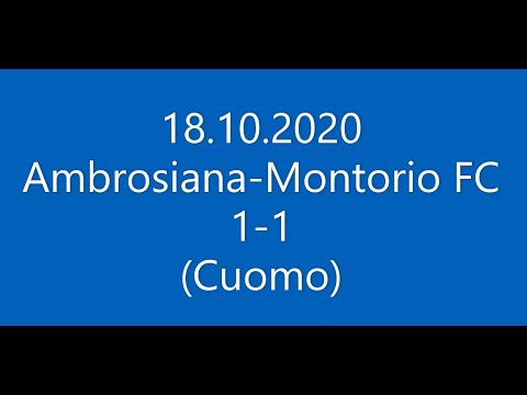 18.10.2020 | Ambrosiana-Montorio FC (high lights)