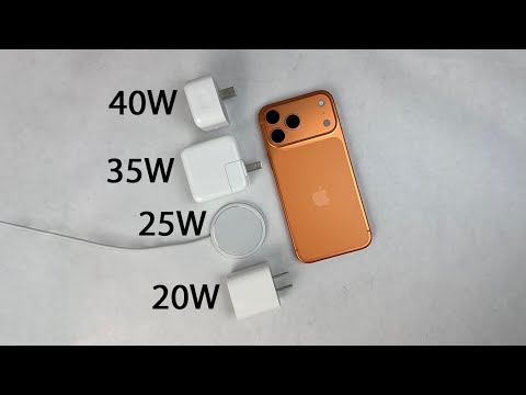 iPhone 17 Pro Max Charge Test: 40W vs 35W vs 25W vs 20W - Wired & MagSafe