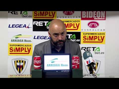 RdP David Movilla tras Barakaldo CF - SD  Amorebieta (Copa)