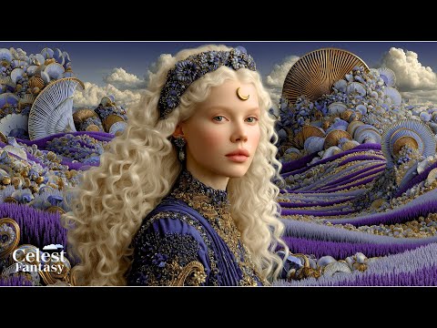Moon Goddess and Enchanted Moonlit Realm | Relaxing 4K Fantasy Music & Art