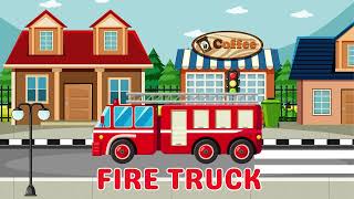 Educational Video for Kids to Discover the names of Vehicles | Fire Truck, Ambulance, Police Car