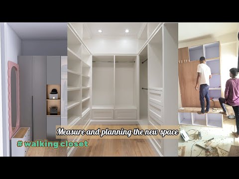 Walk in closet - measurement & planing, Walk in closet design, Dressing room design ideas /wardrobe