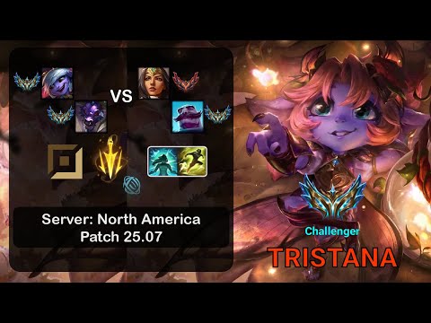 Tristana ADC + Alistar vs Sivir + Braum - NA Challenger - Patch 25.07