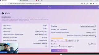 Buying Kinic Tokens Tutorial On The Internet Computer NNS