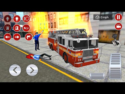 Real Fire Service Car Driving Simulator Games - 911Engine Car driving - Android gameplay
