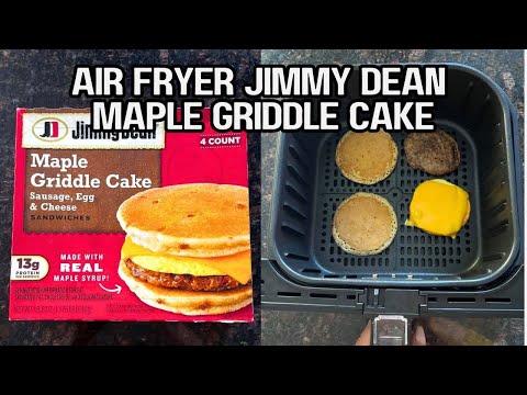 Air Fryer Jimmy Dean Maple Griddle Cakes: Quick Breakfast Hack! Perfect Crispy Results in Minute🔥