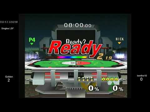 SSS 9.3 SSBM - Golden (C. Falcon) vs. bonfire10 (Sheik) - Melee LSF