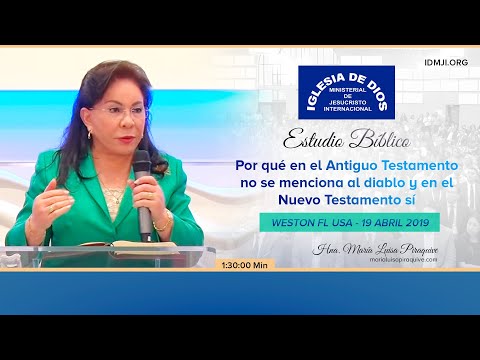 ¿Por qué en el Antiguo testamento no se menciona al diablo?,  Hna María Luisa Piraquive, 10  04 2019