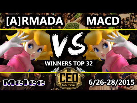 CEO 2015 - [A] Armada (Peach) Vs. MacD (White) SSBM Winners Top 32 - Smash Melee