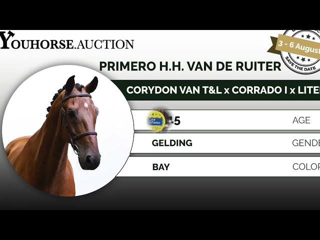 Primero H.H. van de Ruiter showvideo