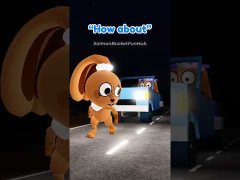 Bassie and Cocoa Driving in My Car Dandy's World #dandysworld #roblox #moonanimator #update